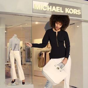 Michael Kors Selma Flared Button up Demin Jeans NWT